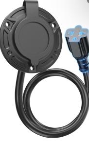 Heavy-Duty 20A RV Shore Power Plug