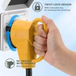 30 Amp to 50 Amp RV Twist Lock Adapter