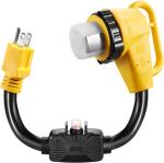 15 Amp to 50 Amp RV Adapter Cord with Breaker