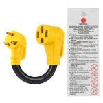 125V 3750W RV Dogbone Electrical Adapter Cable
