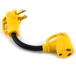 50-Amp RV Power Adapter Cord - 12 Inch