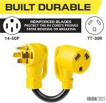 RV Power Cord Adapter: 14-50P to TT-30