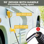 30 Amp to 50 Amp RV Twist Lock Adapter