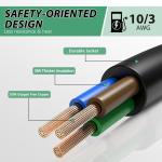 15 Amp to 50 Amp RV Adapter Cord with Breaker