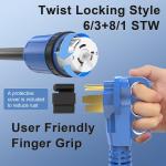 50 Amp 15FT RV Generator Cord and Inlet Box