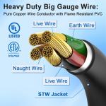 50 Amp 15FT RV Generator Cord and Inlet Box