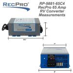 RecPro 65 Amp RV Power Converter and Charger