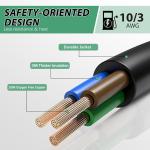 15 Amp to 50 Amp RV Adapter Cord with Breaker