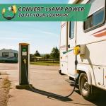 15 Amp to 50 Amp RV Adapter Cord with Breaker