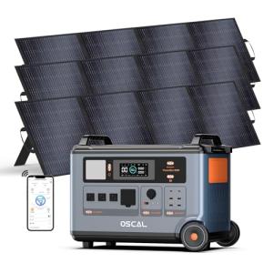 OSCAL PowerMax 6000 Solar Generator and Panels