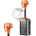 30 Amp RV Surge Protector with Analyzer and Cover