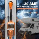 30 Amp RV Surge Protector with Waterproof Cover