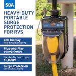Portable 50 Amp RV Surge Protector by Progressive Industries