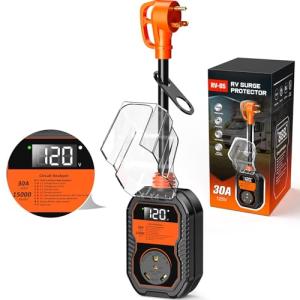 15,000J RV Surge Protector with LED Display