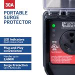 Portable RV Smart Surge Protector, 30 Amp