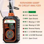 50 Amp RV Surge Protector with Waterproof Cover