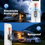 Vehiker 50 Amp RV Surge Protector with Waterproof Cover