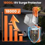 50 Amp RV Surge Protector with Voltage Monitor
