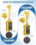 Kohree 50 Amp RV Surge Protector with Analyzer