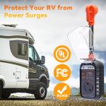 30 Amp RV Surge Protector with LED Light