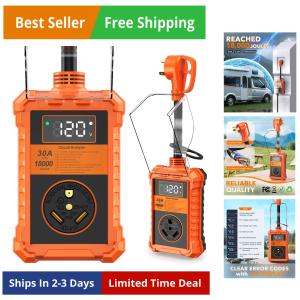 30 Amp RV Surge Protector with Waterproof Cover