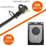 30Amp RV Surge Protector with Auto Shut-Off