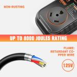 LED RV Surge Protector with Weatherproof Cover