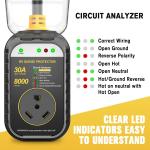 GEARGO 30A RV Surge Protector with LED Light