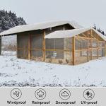 Thick Waterproof Clear Tarp with Grommets - 6.6 x 13 ft