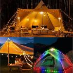 32.8ft Waterproof Solar String Lights for Camping