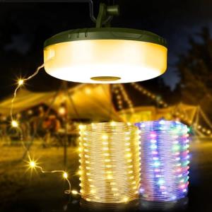 Rechargeable Camping String Lights with 8 Modes