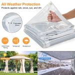 20FT Waterproof Clear Tarp for Outdoor Use
