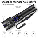 250000LM Rechargeable Tactical Flashlight with 5 Modes