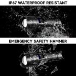 250000LM Rechargeable Tactical Flashlight with 5 Modes