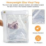 20FT Waterproof Clear Tarp for Outdoor Use