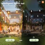 addlon 48FT Solar String Lights with LED Bulbs