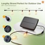 addlon 48FT Solar String Lights with LED Bulbs