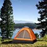 Wakeman 2-Person Easy Setup Dome Tent - Orange