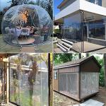Thick Waterproof Clear Tarp with Grommets - 6.6 x 13 ft