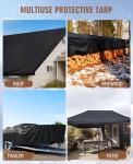 HIRALIY Heavy Duty Waterproof Camping Tarp (7x12 ft)