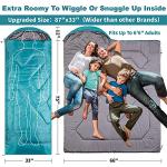 Oversized 40℉ Sleeping Bag for Camping & Hiking