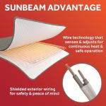 Sunbeam Heated Mattress Pad Queen – 12 Heat Settings