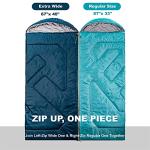 Oversized 40℉ Sleeping Bag for Camping & Hiking
