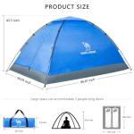 CAMEL CROWN Waterproof Camping Dome Tent for 2-5 People