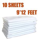 10 Pack Waterproof Plastic Drop Sheets for Camping