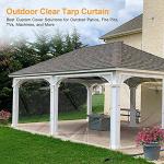 20FT Waterproof Clear Tarp for Outdoor Use