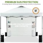 10'x10' Pop Up Canopy Tent with Sidewalls