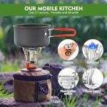 KUBQLIG Portable Camping Stove with Piezo Ignition