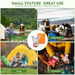 KUBQLIG Portable Camping Stove with Piezo Ignition