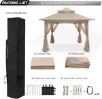 ABCCANOPY 3.6x3.6 Pop-Up Gazebo Tent with Netting